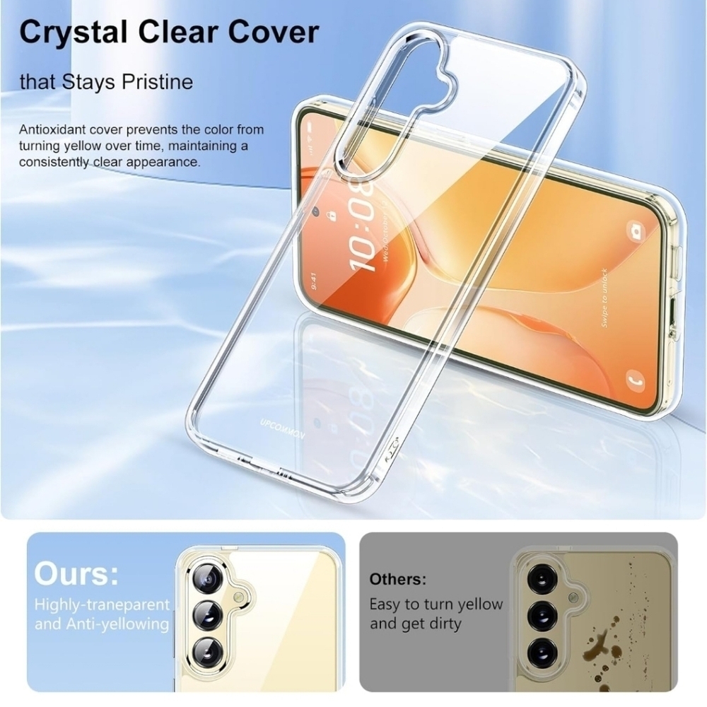 📱 Crystal Fit Clear Case for Samsung Galaxy S24 – Slim, Scratch Resistant, NWT - Picture 3 of 13